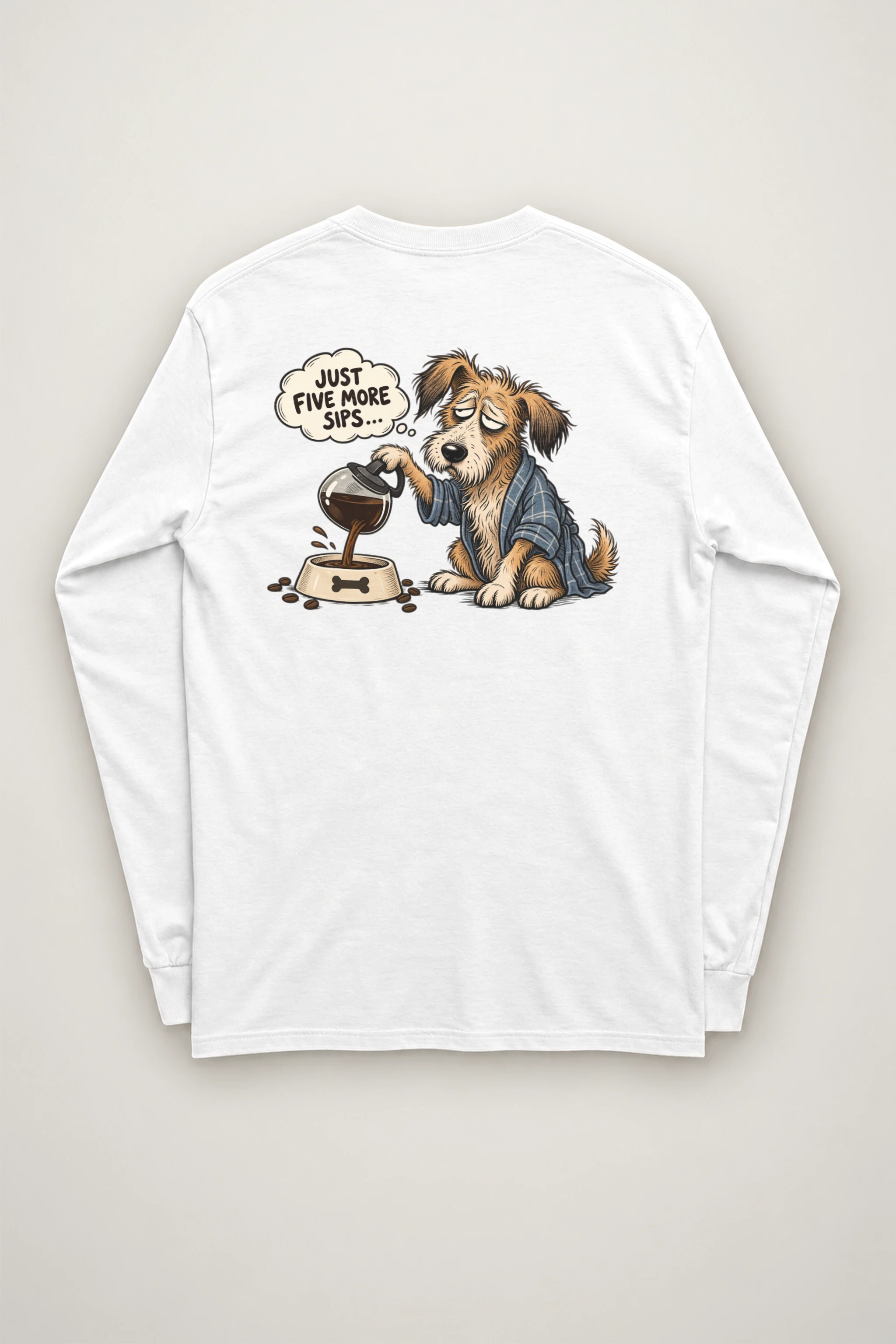 "Just Five More Sips" Unisex Longsleeve T-shirt