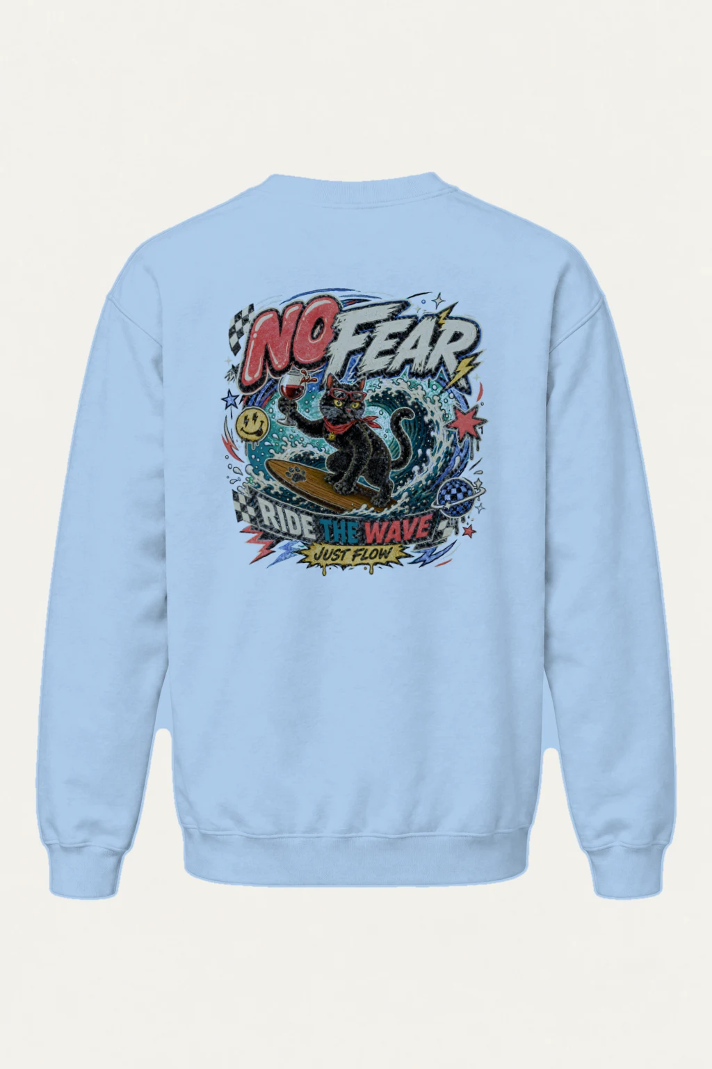 "Just Flow" Heavy Blend Unisex Crewneck Sweatshirt | Gildan 18000