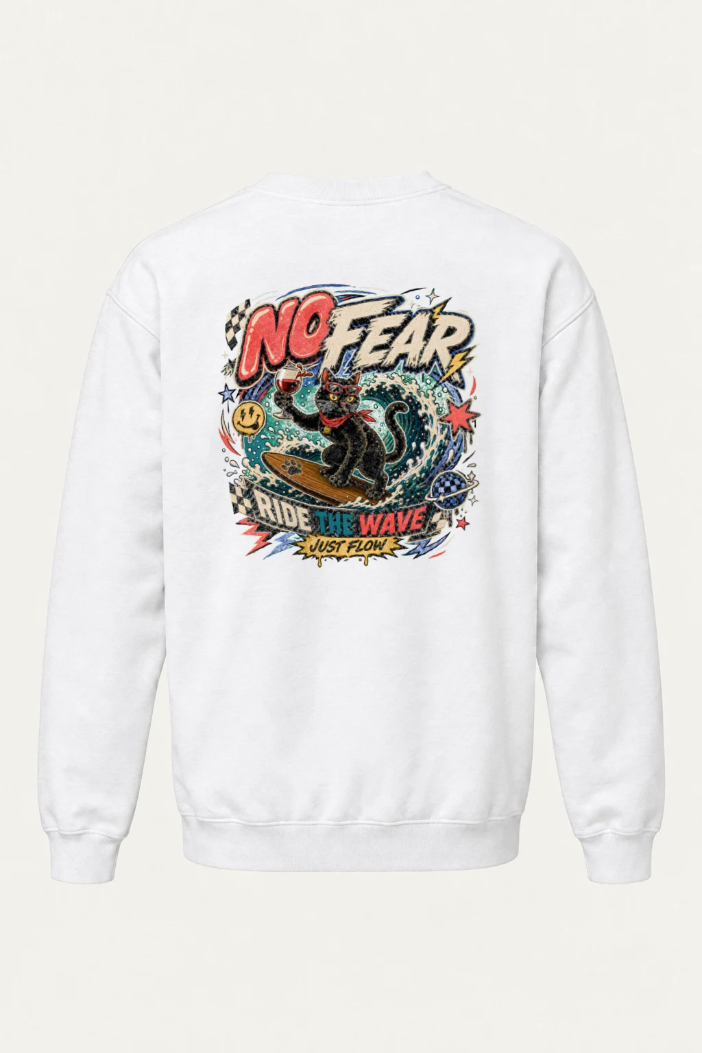 "Just Flow" Heavy Blend Unisex Crewneck Sweatshirt | Gildan 18000