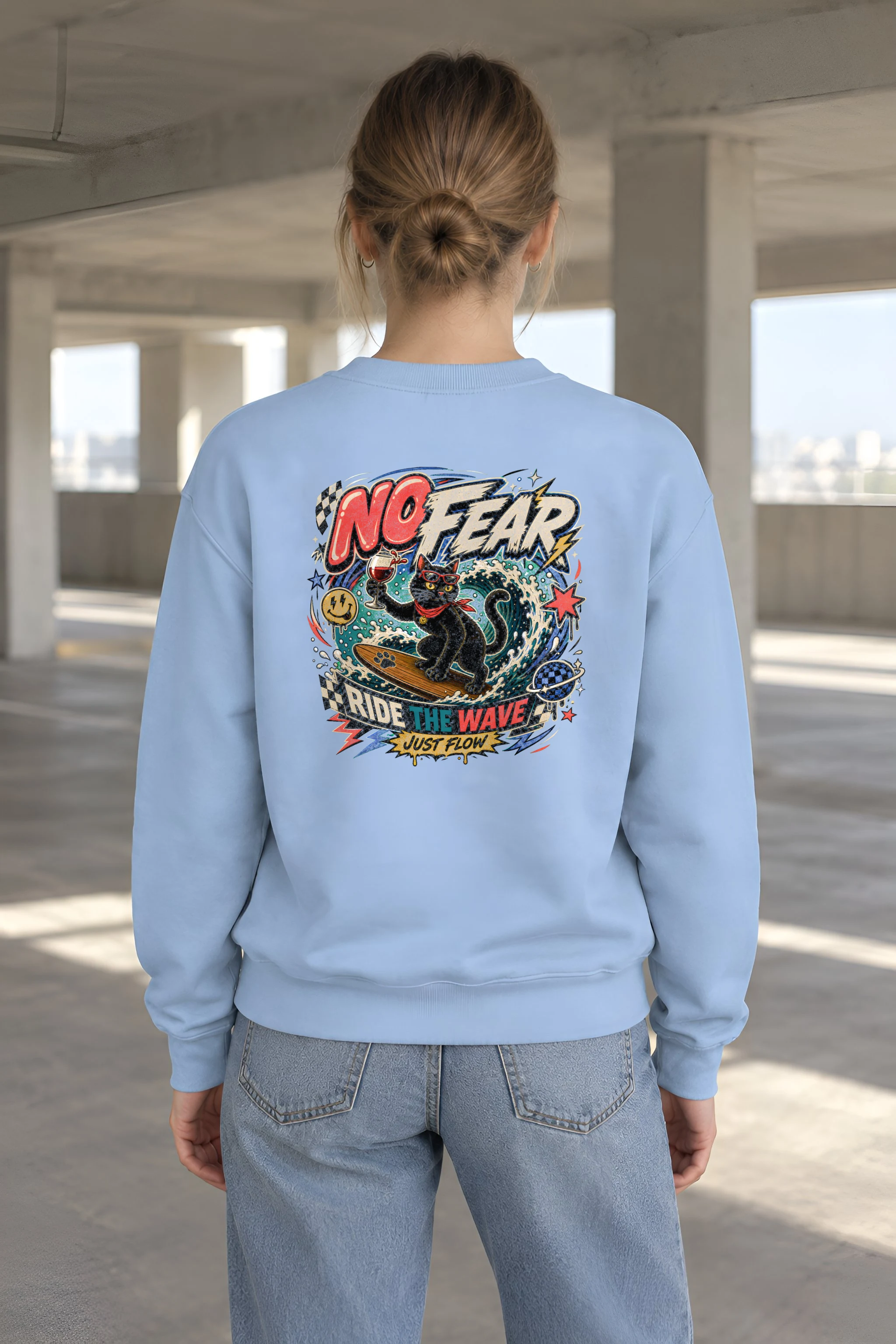 "Just Flow" 1 Crewneck Sweatshirt