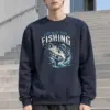 "Just Go Fishing" Heavy Blend Unisex Crewneck Sweatshirt | Gildan 18000