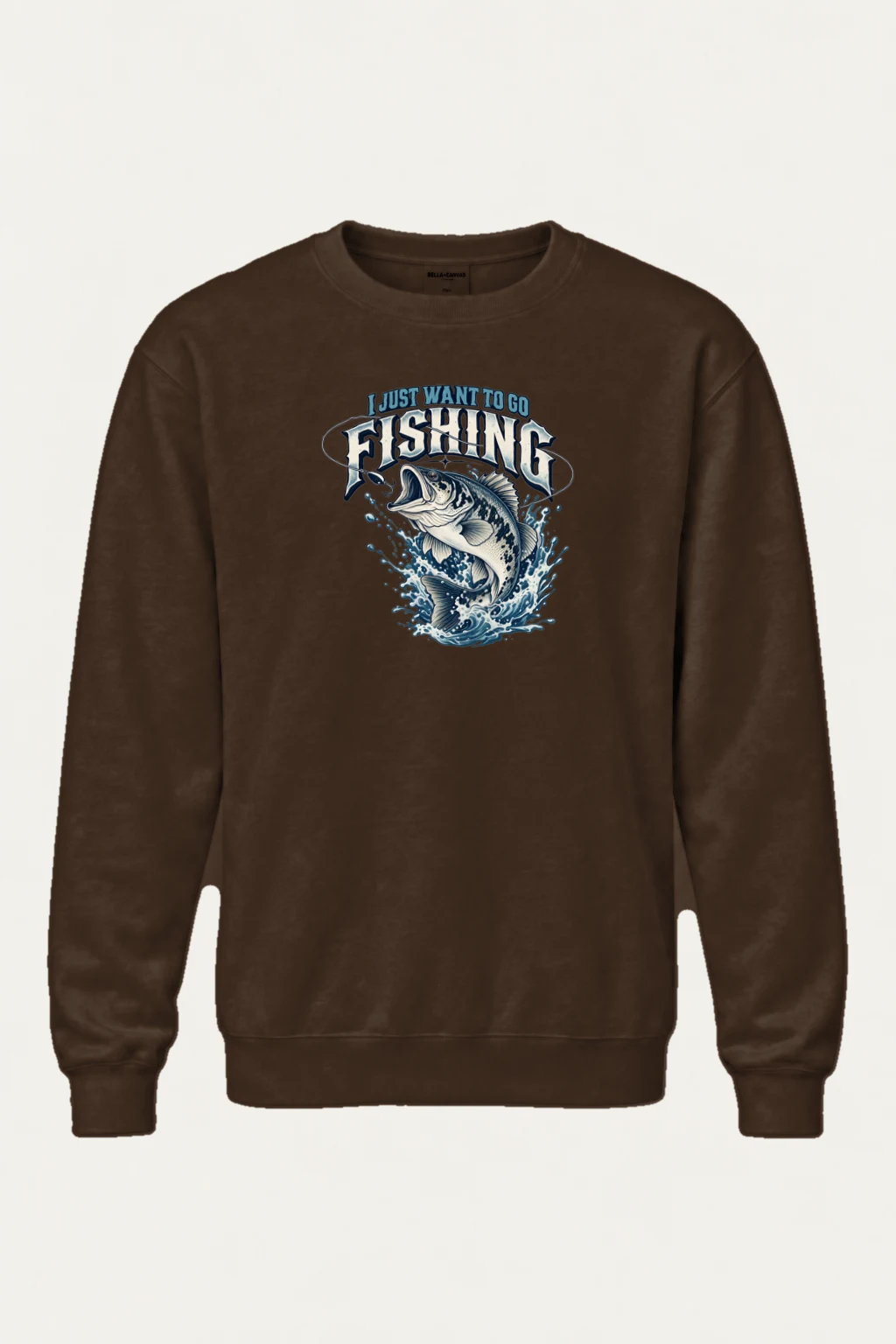 "Just Go Fishing" Heavy Blend Unisex Crewneck Sweatshirt | Gildan 18000