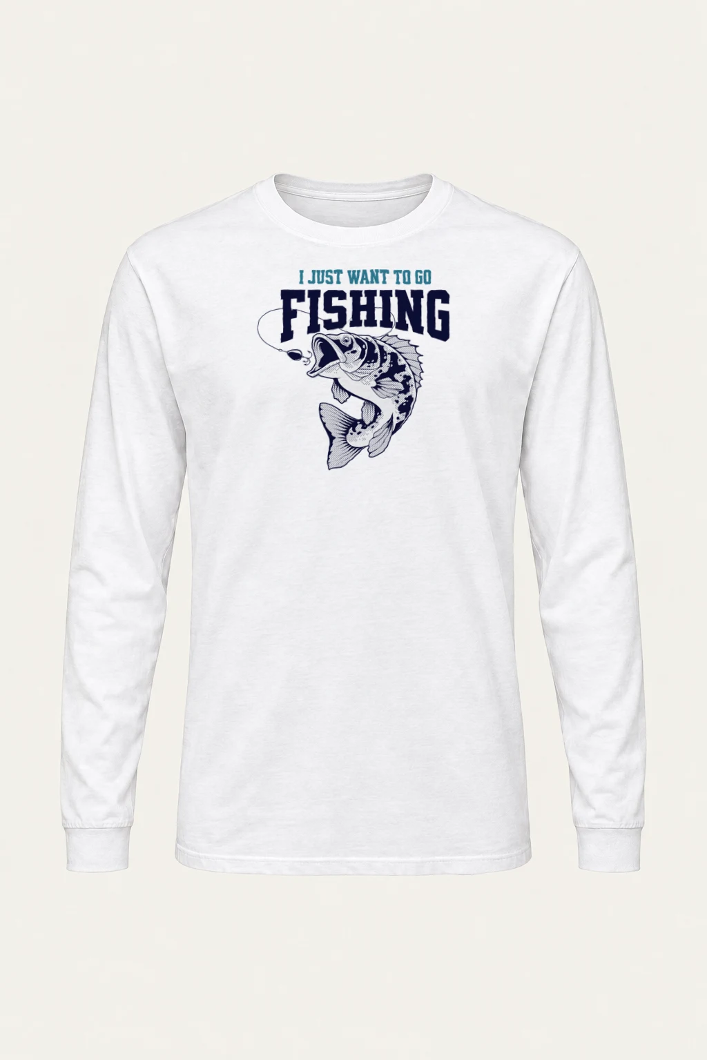 "Just Go Fishing" Unisex Longsleeve T-shirt | Gildan 2400