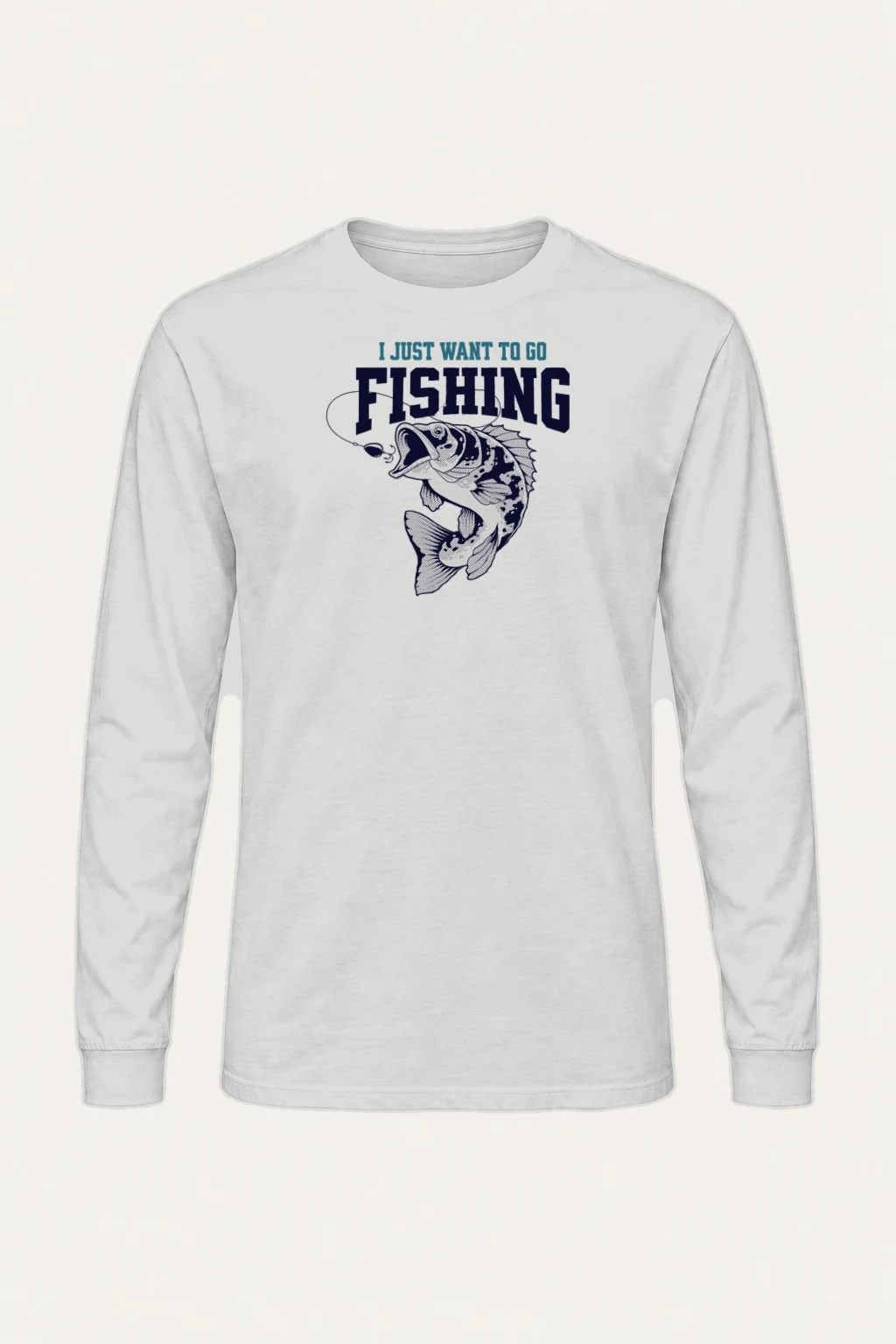 "Just Go Fishing" Unisex Longsleeve T-shirt | Gildan 2400