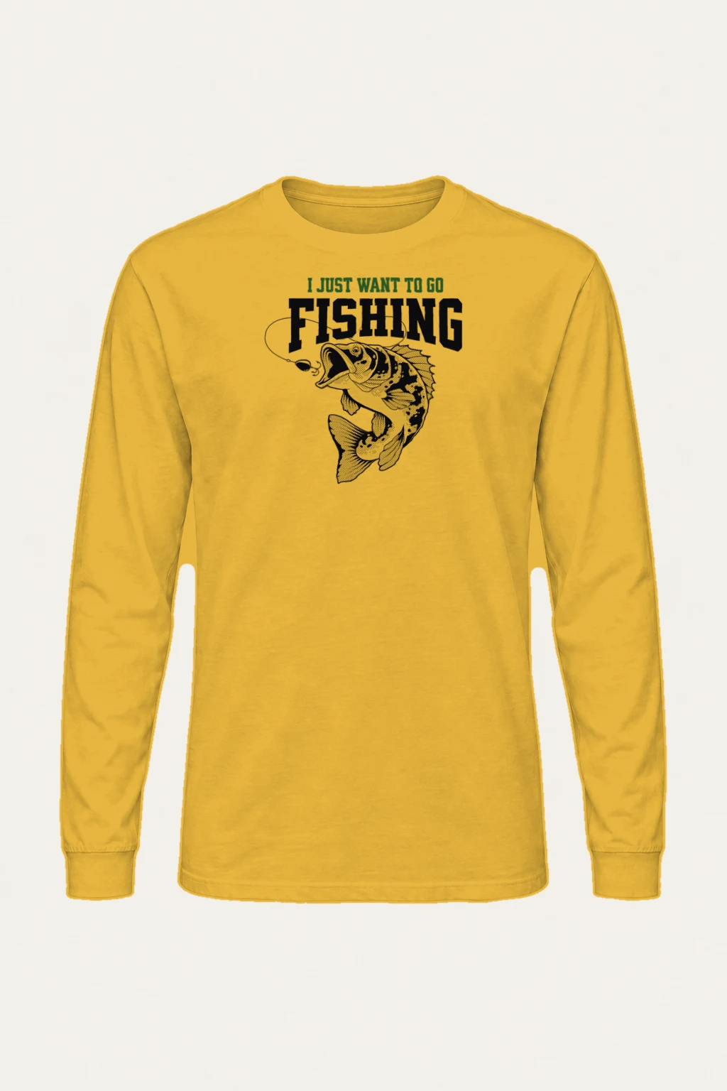 "Just Go Fishing" Unisex Longsleeve T-shirt | Gildan 2400
