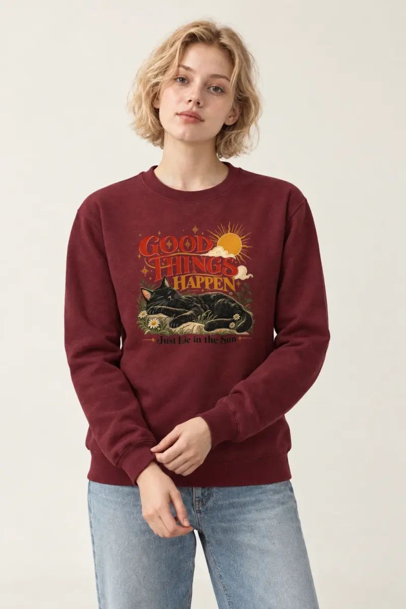 "Just Lie In The Sun" Heavy Blend Unisex Crewneck Sweatshirt