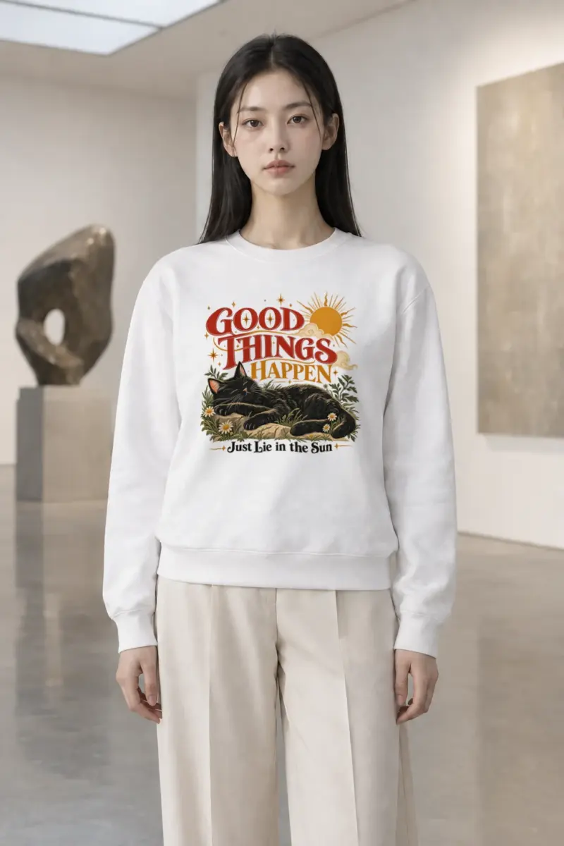 "Just Lie In The Sun" Heavy Blend Unisex Crewneck Sweatshirt | Gildan 18000