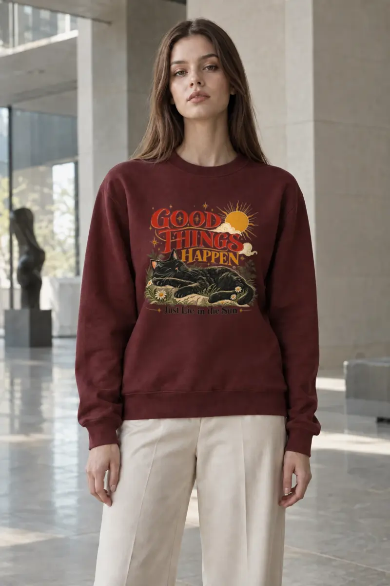 "Just Lie In The Sun" Heavy Blend Unisex Crewneck Sweatshirt