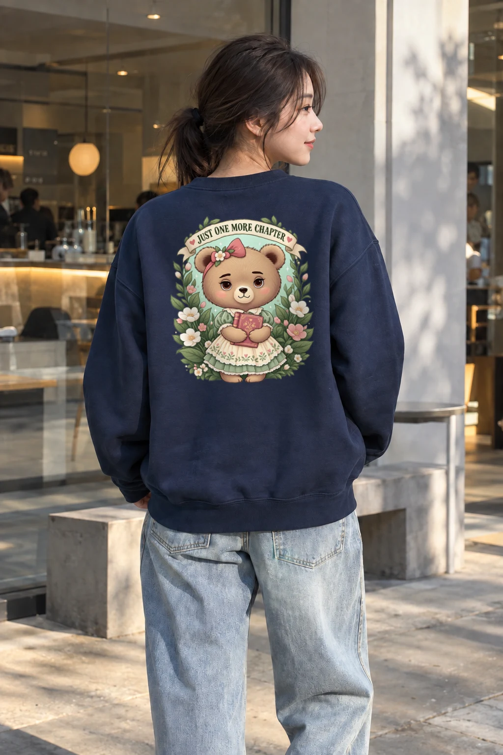 "Just One More Chapter" Heavy Blend Unisex Crewneck Sweatshirt | Gildan 18000