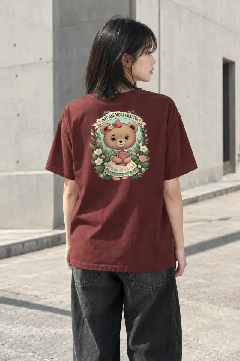 "Just One More Chapter" Heavyweight Unisex Crewneck T-shirt | Gildan 5000