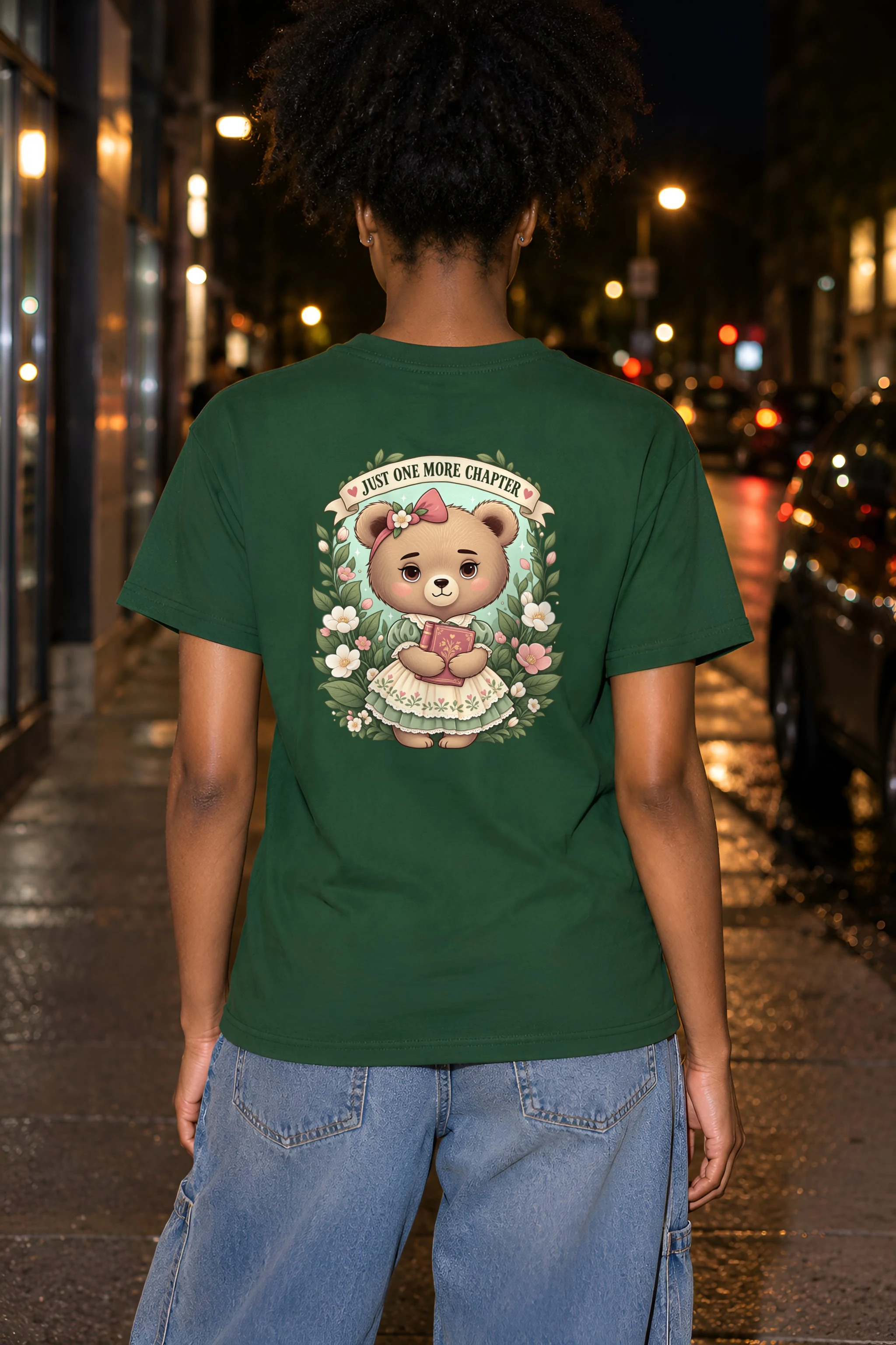 "Just One More Chapter" Heavyweight Unisex Crewneck T-shirt