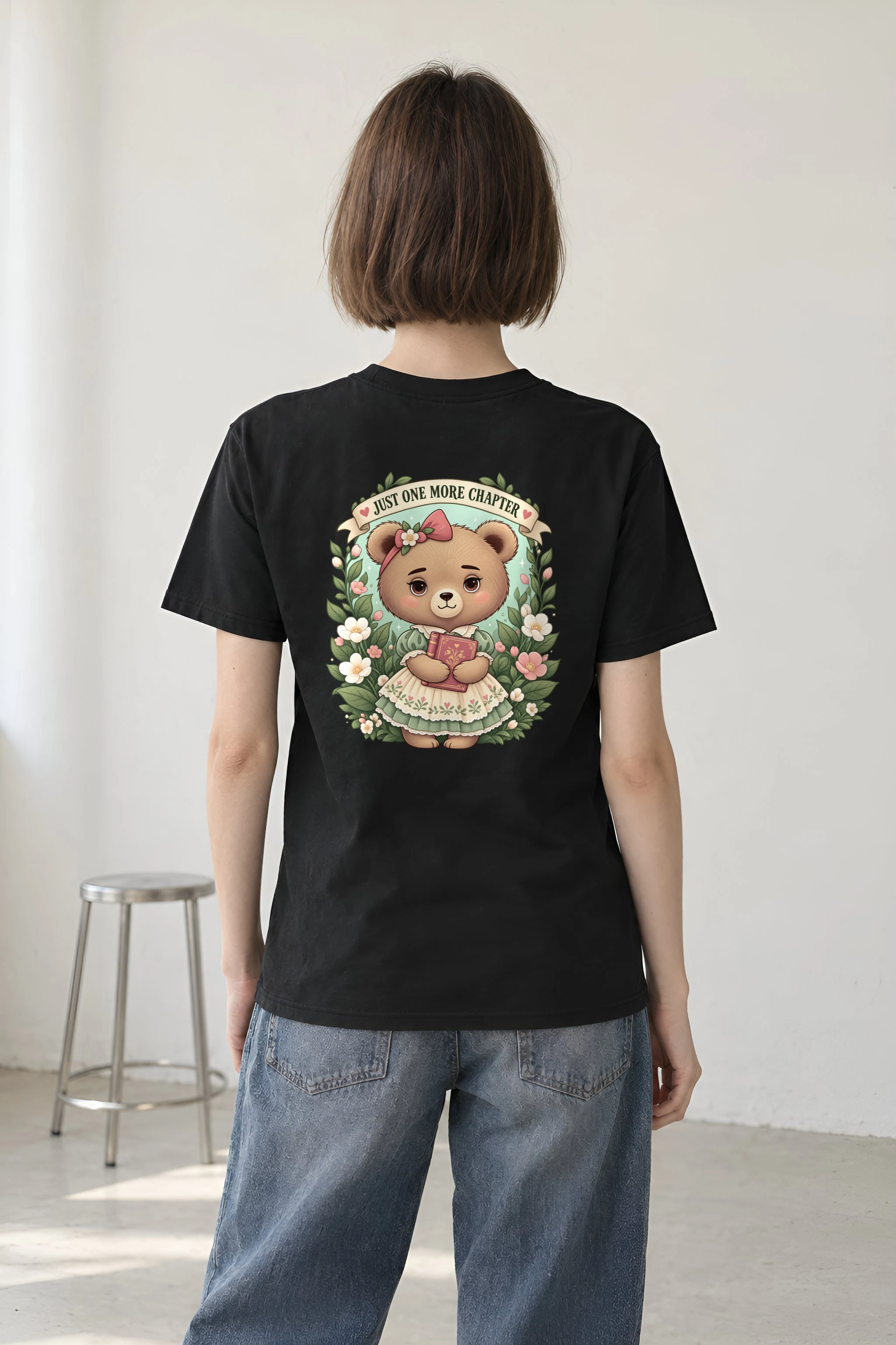 "Just One More Chapter" Heavyweight Unisex Crewneck T-shirt