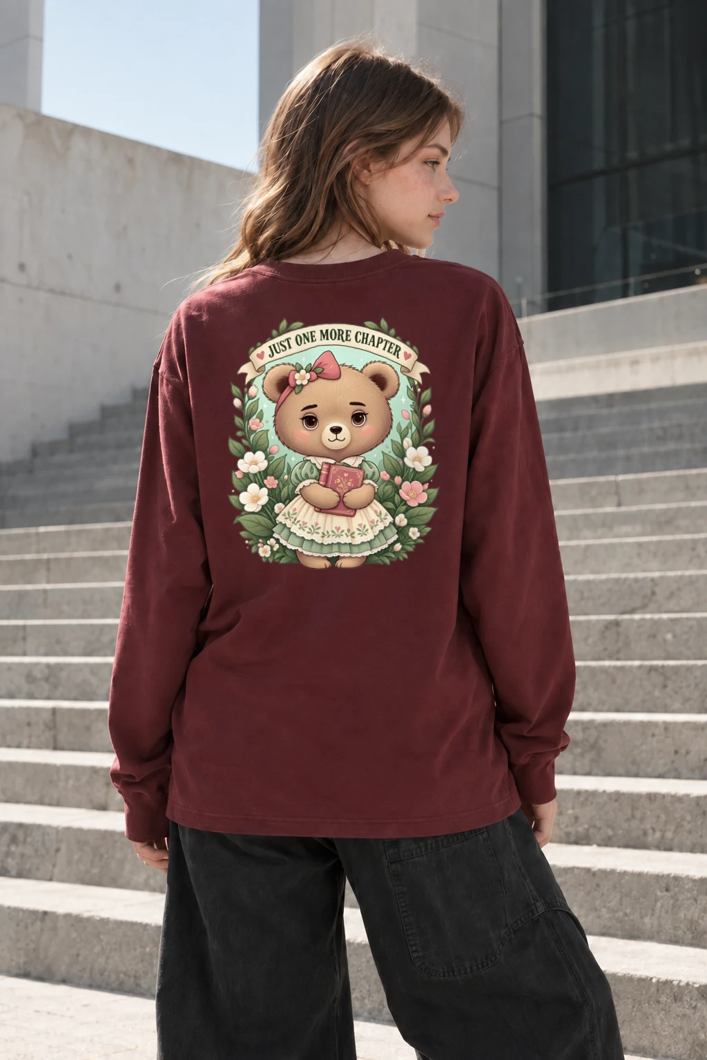 "Just One More Chapter" Unisex Longsleeve T-shirt | Gildan 2400