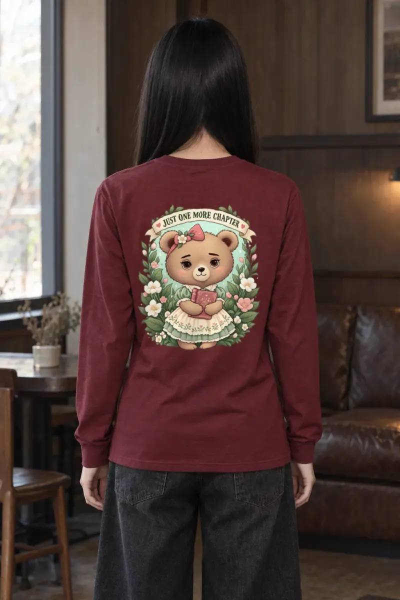 "Just One More Chapter" Unisex Longsleeve T-shirt