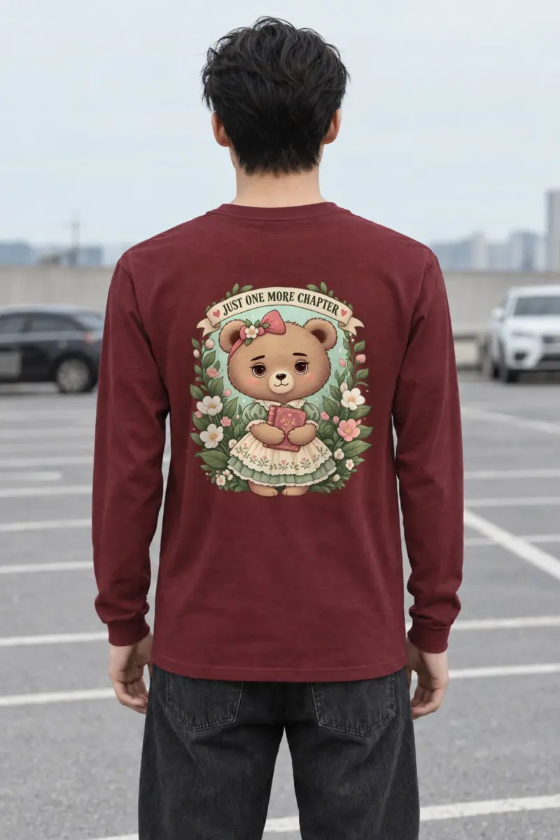 "Just One More Chapter" Unisex Longsleeve T-shirt