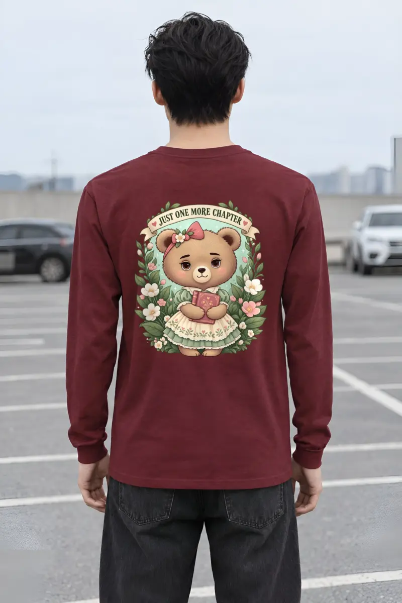 "Just One More Chapter" Unisex Longsleeve T-shirt