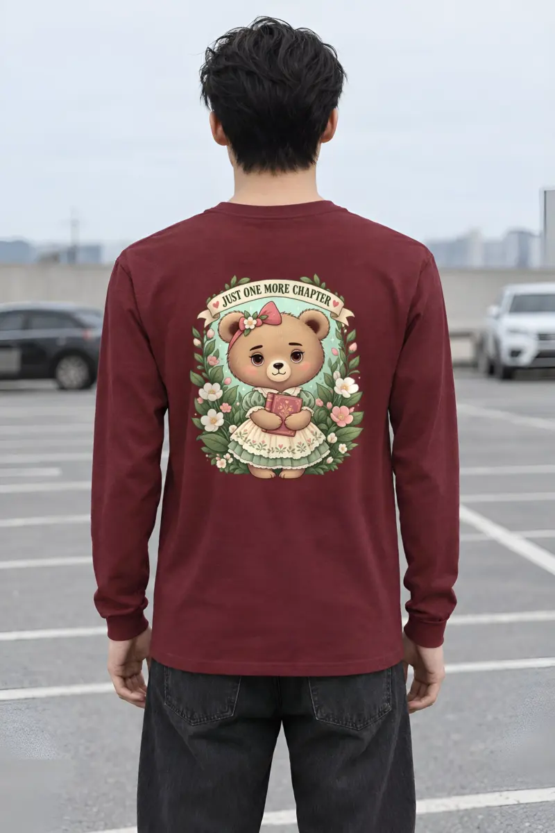 "Just One More Chapter" Unisex Longsleeve T-shirt