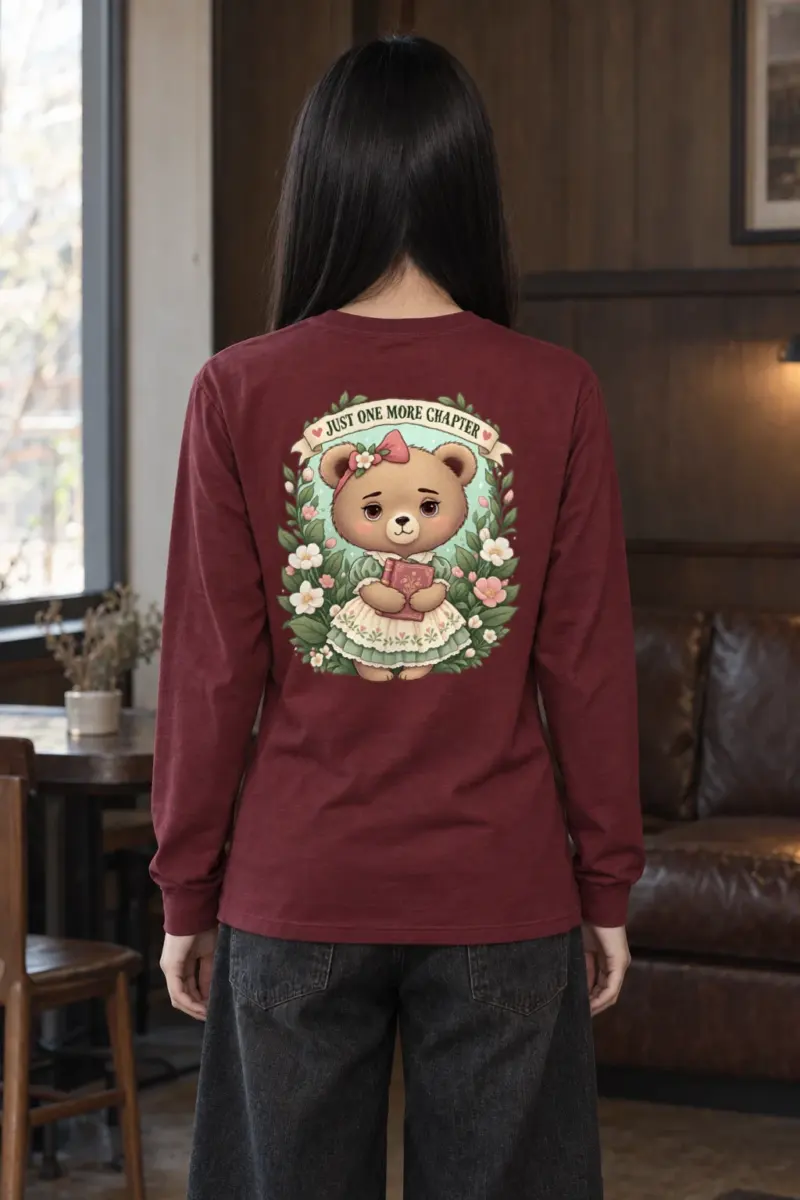 "Just One More Chapter" Unisex Longsleeve T-shirt