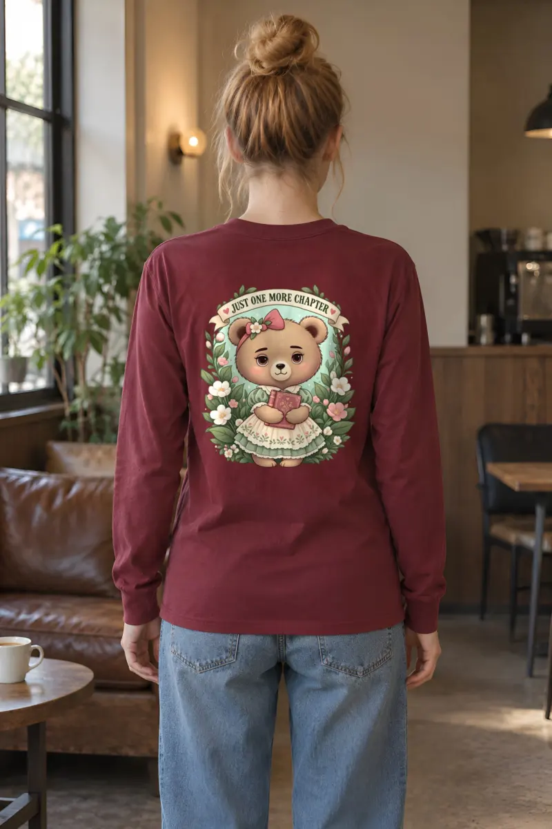 "Just One More Chapter" Unisex Longsleeve T-shirt