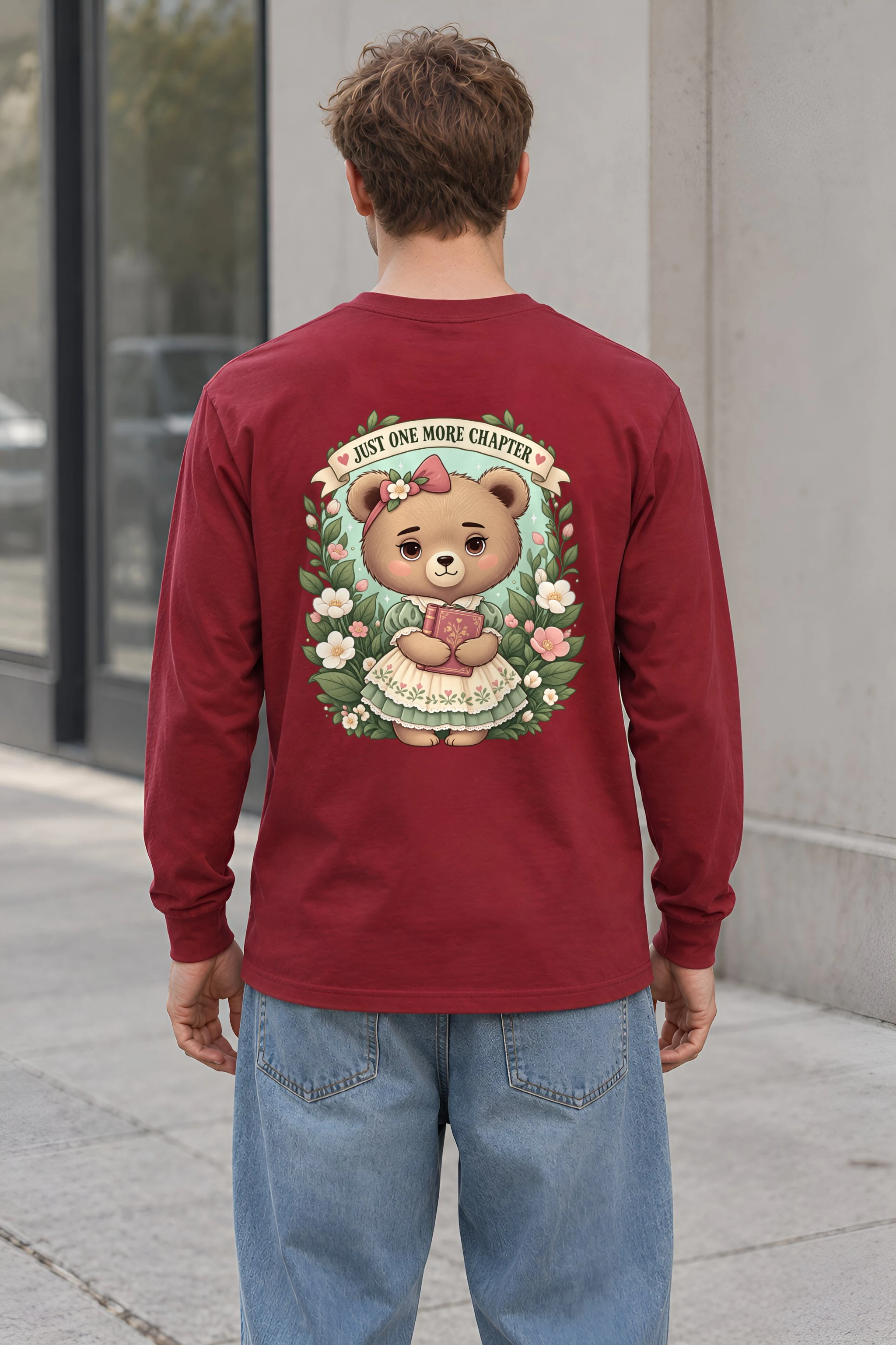 "Just One More Chapter" Unisex Longsleeve T-shirt