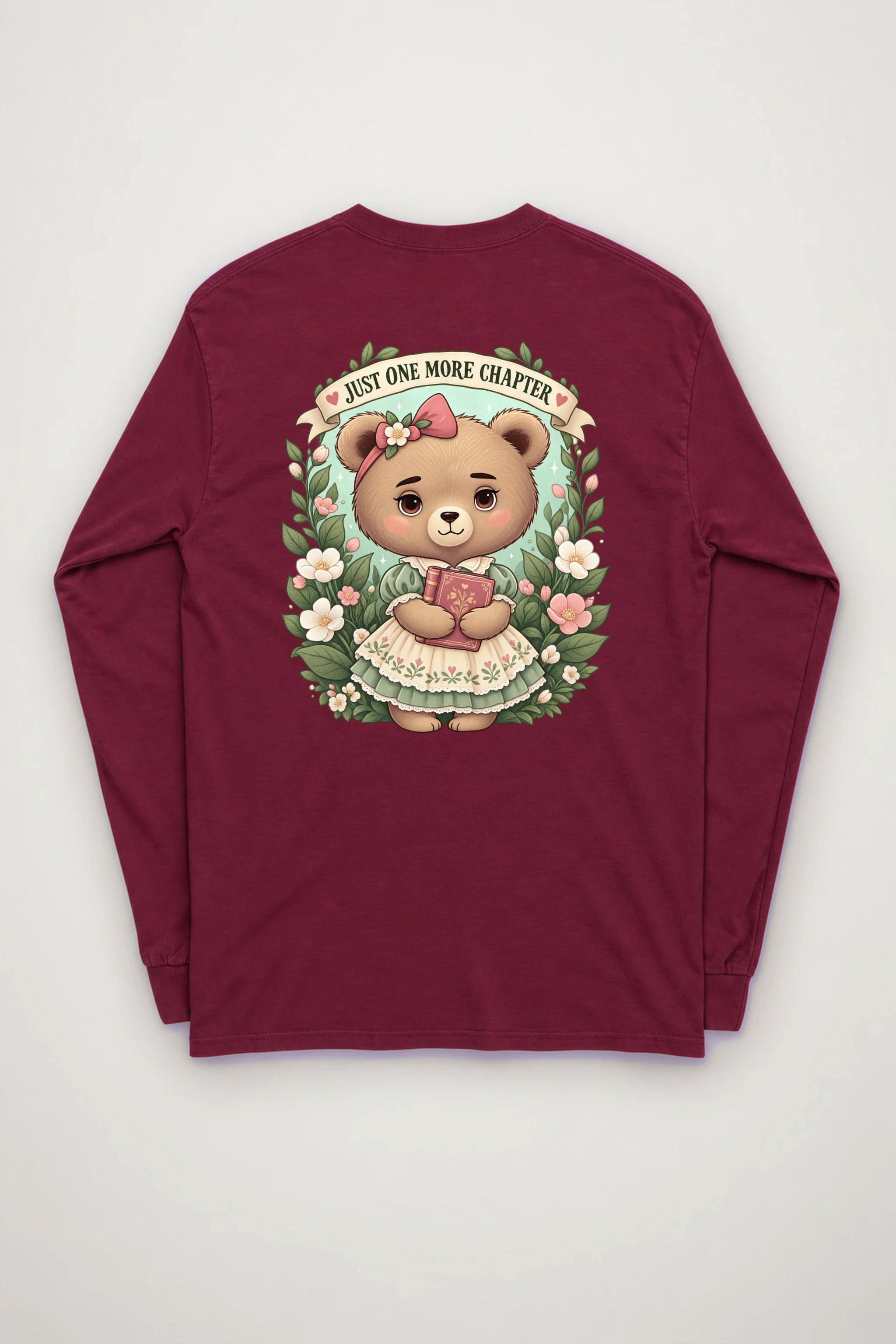 "Just One More Chapter" Unisex Longsleeve T-shirt