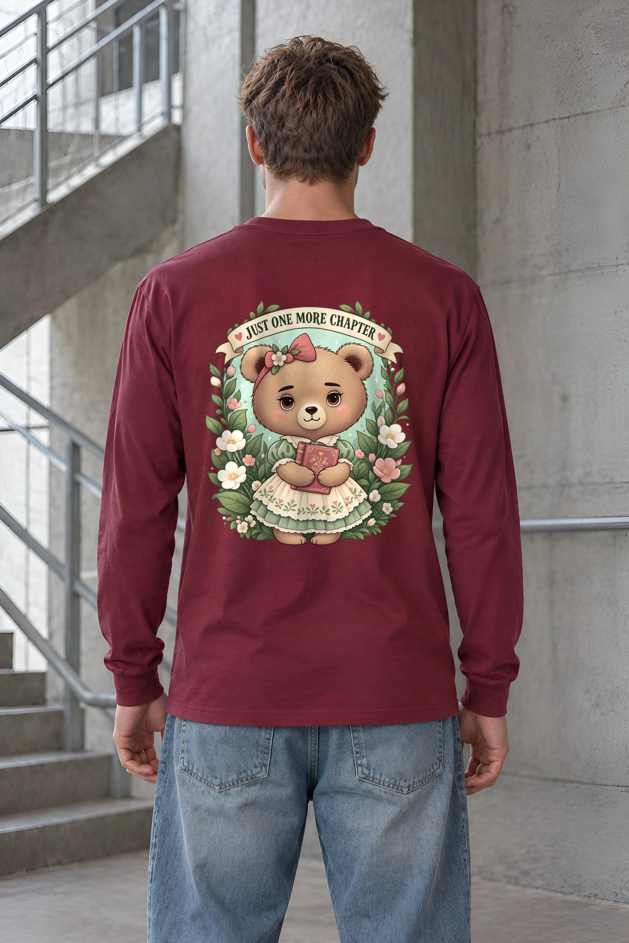 "Just One More Chapter" Unisex Longsleeve T-shirt