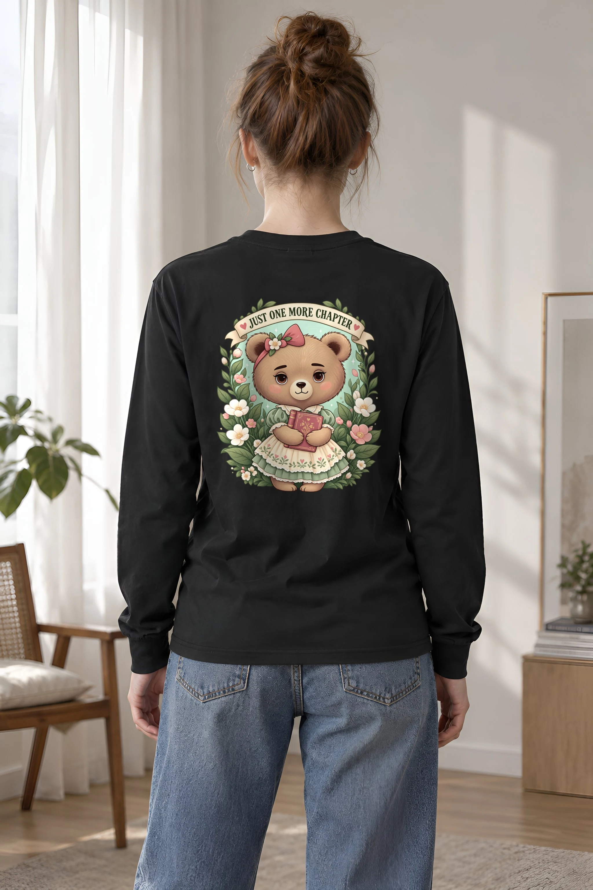 "Just One More Chapter" Unisex Longsleeve T-shirt