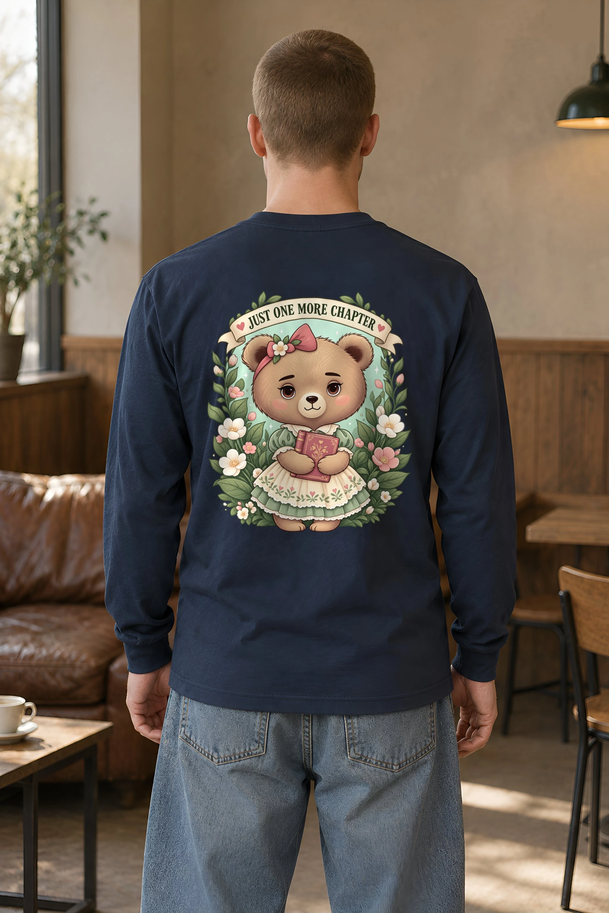 "Just One More Chapter" Unisex Longsleeve T-shirt