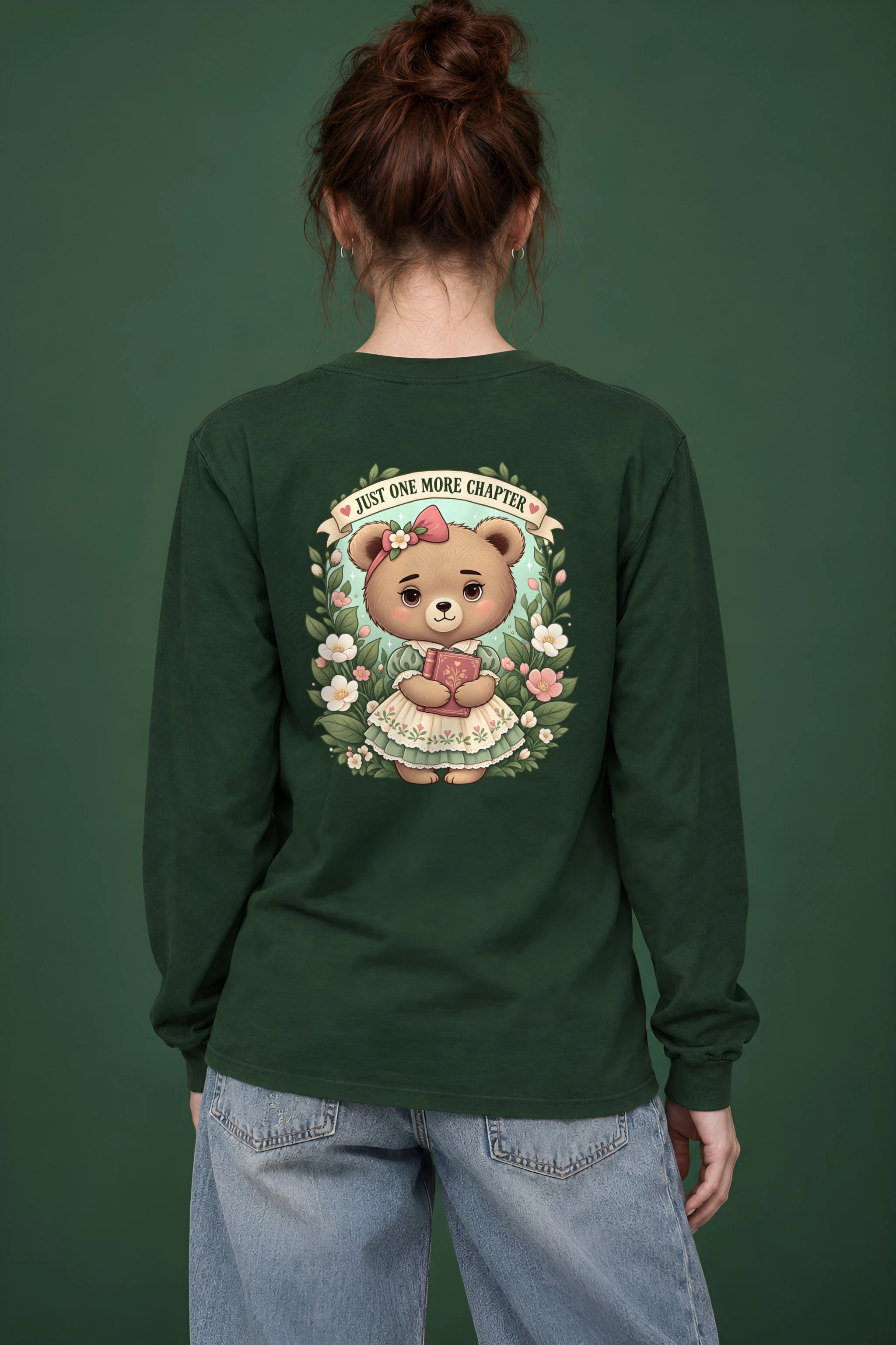"Just One More Chapter" Unisex Longsleeve T-shirt