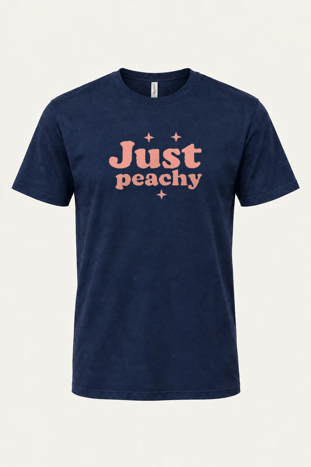 "Just Peachy" Heavyweight Unisex Crewneck T-shirt | Gildan 5000