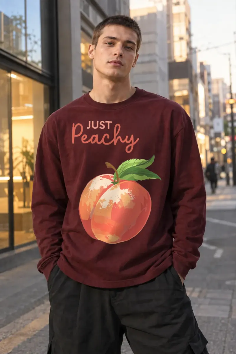 “Just Peachy” Unisex Longsleeve T-shirt | Gildan 2400