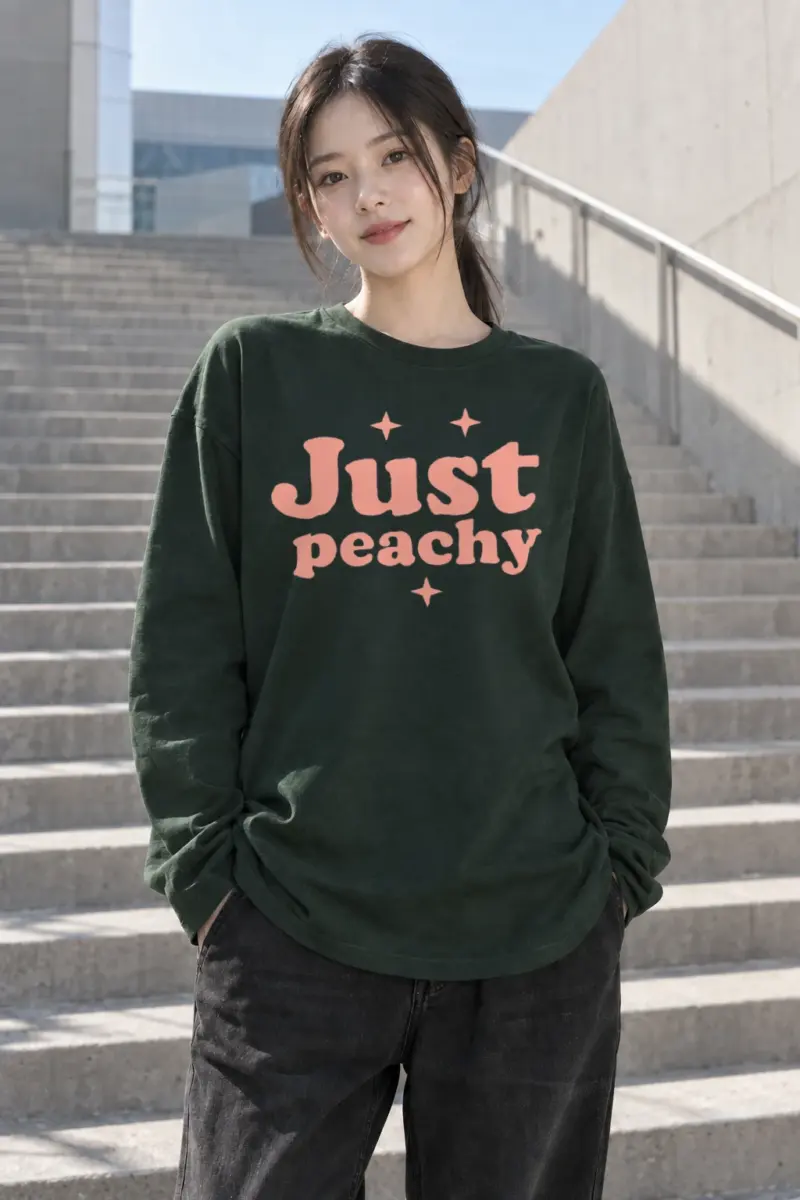 "Just Peachy" Unisex Longsleeve T-shirt | Gildan 2400