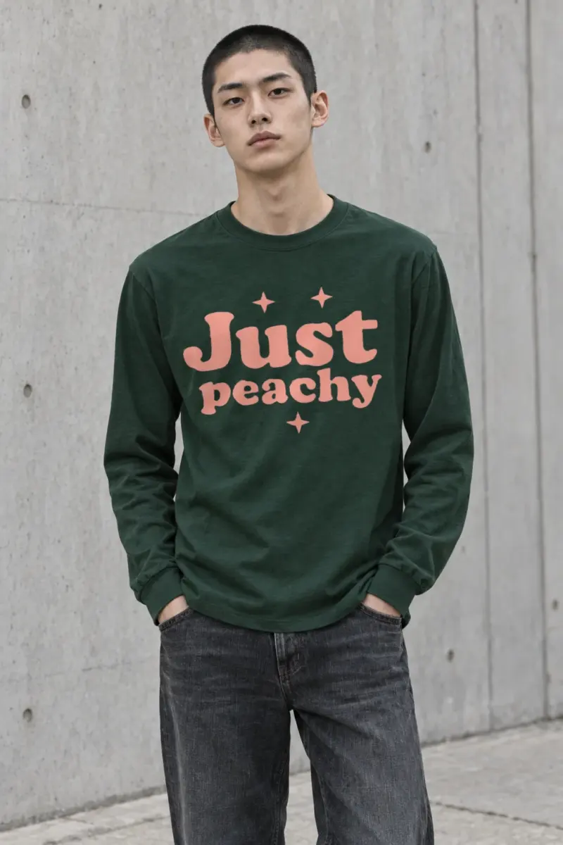 "Just Peachy" Unisex Longsleeve T-shirt | Gildan 2400