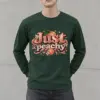 "Peach Ribbons Script" Unisex Longsleeve T-shirt