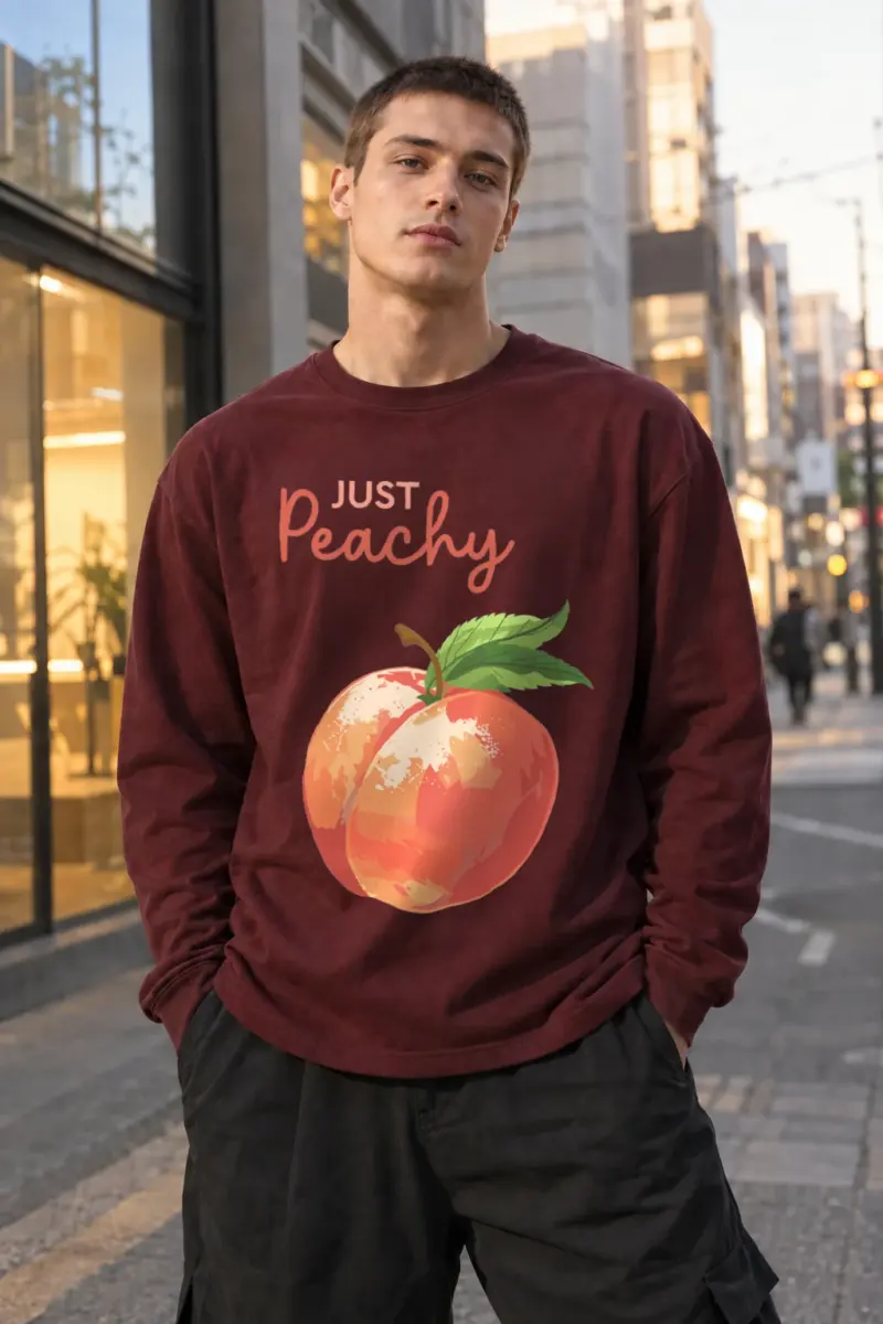"Just Peachy" Unisex Longsleeve T-shirt | Gildan 2400