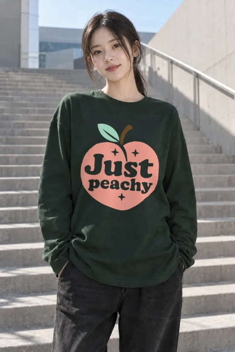"Just Peachy" Unisex Longsleeve T-shirt | Gildan 2400