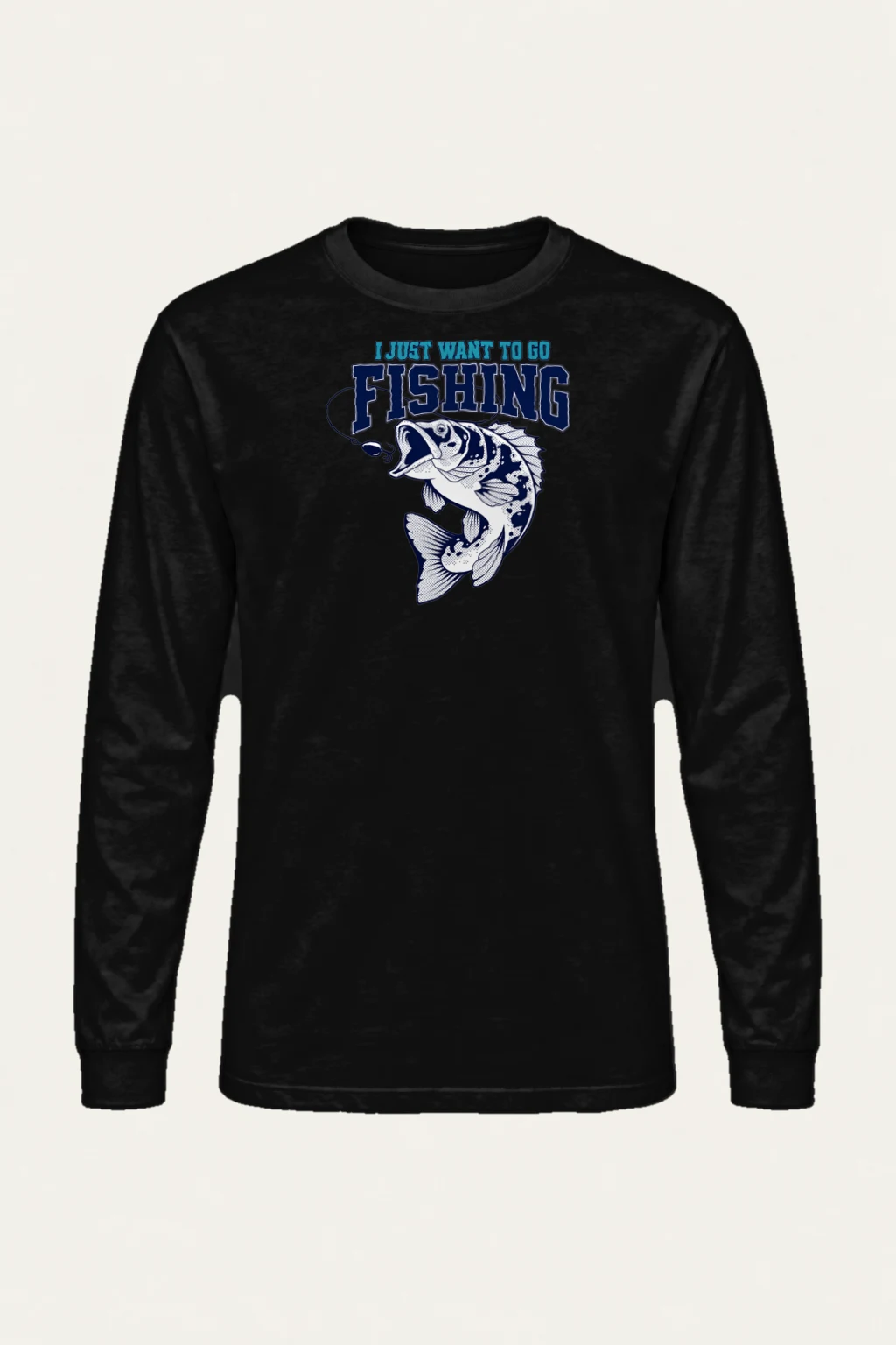 "Just Want To Fish" Unisex Longsleeve T-shirt | Gildan 2400