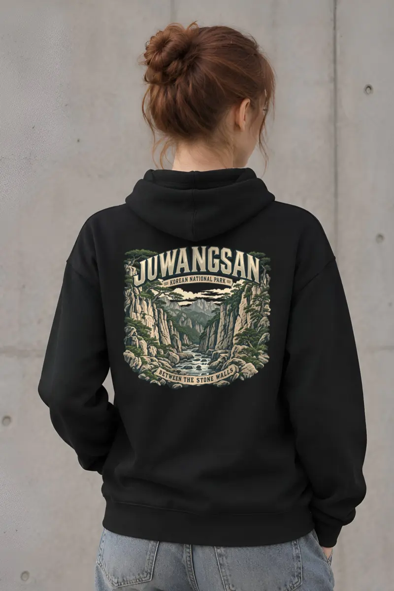 "Juwangsan Korean National Park" Heavy Blend Unisex Pullover Hoodie