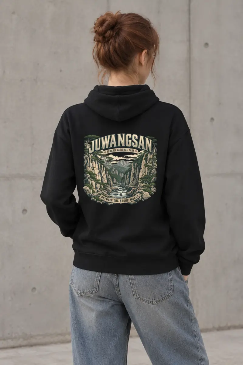 "Juwangsan Korean National Park" Heavy Blend Unisex Pullover Hoodie