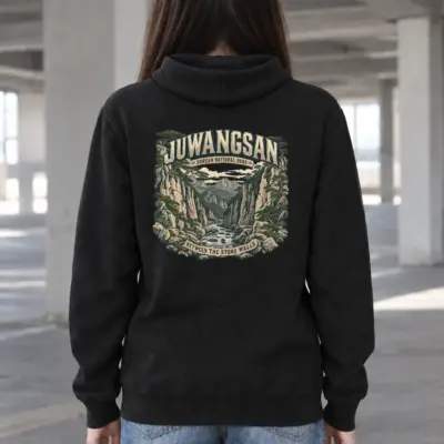 "Juwangsan Korean National Park" Heavy Blend Unisex Pullover Hoodie