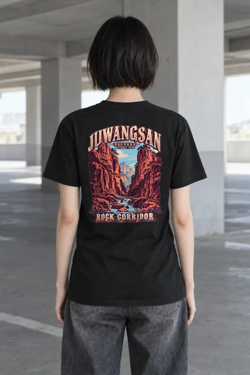 “Juwangsan Rock Corridor” Heavyweight Unisex Crewneck T-shirt