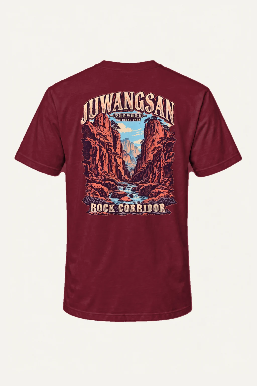 "Juwangsan Rock Corridor" Heavyweight Unisex Crewneck T-shirt