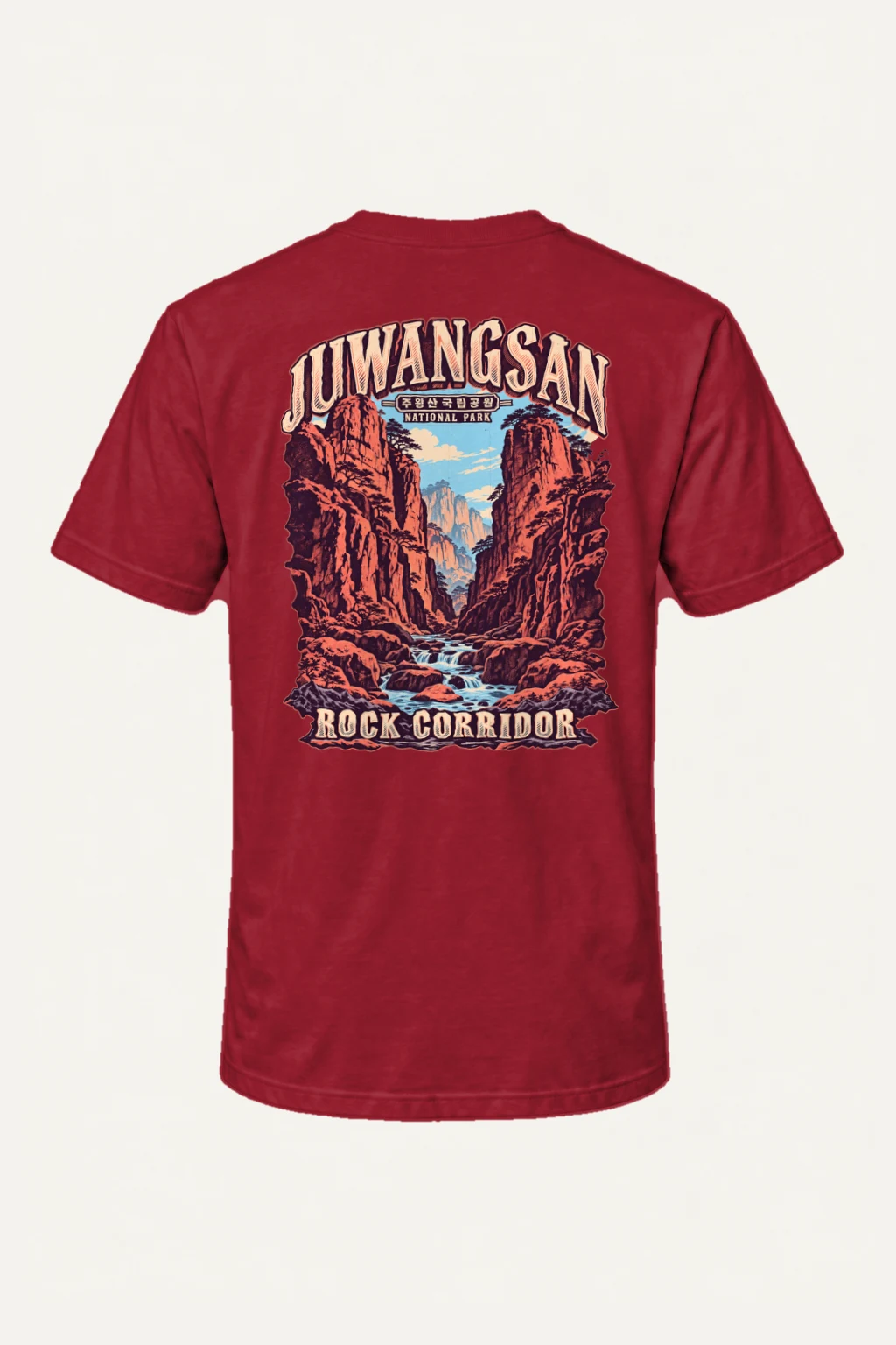 "Juwangsan Rock Corridor" Heavyweight Unisex Crewneck T-shirt