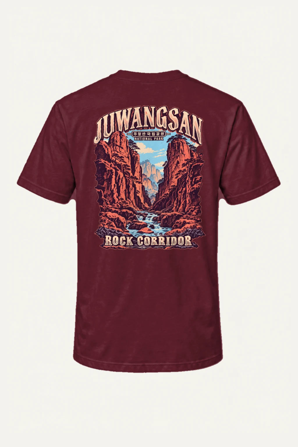 "Juwangsan Rock Corridor" Heavyweight Unisex Crewneck T-shirt