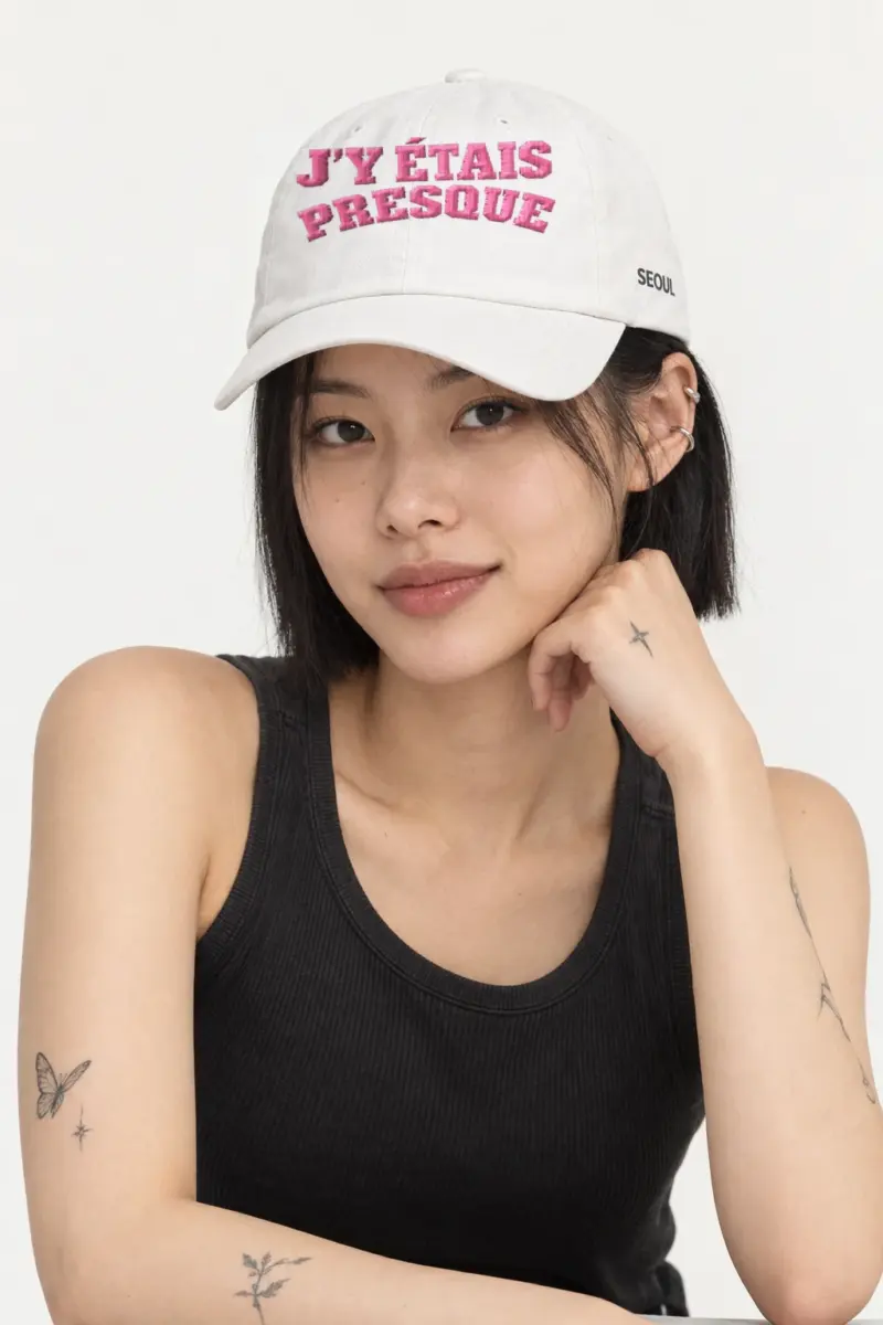 "J’y Étais Presque" Classic Dad Hat · Embroidered
