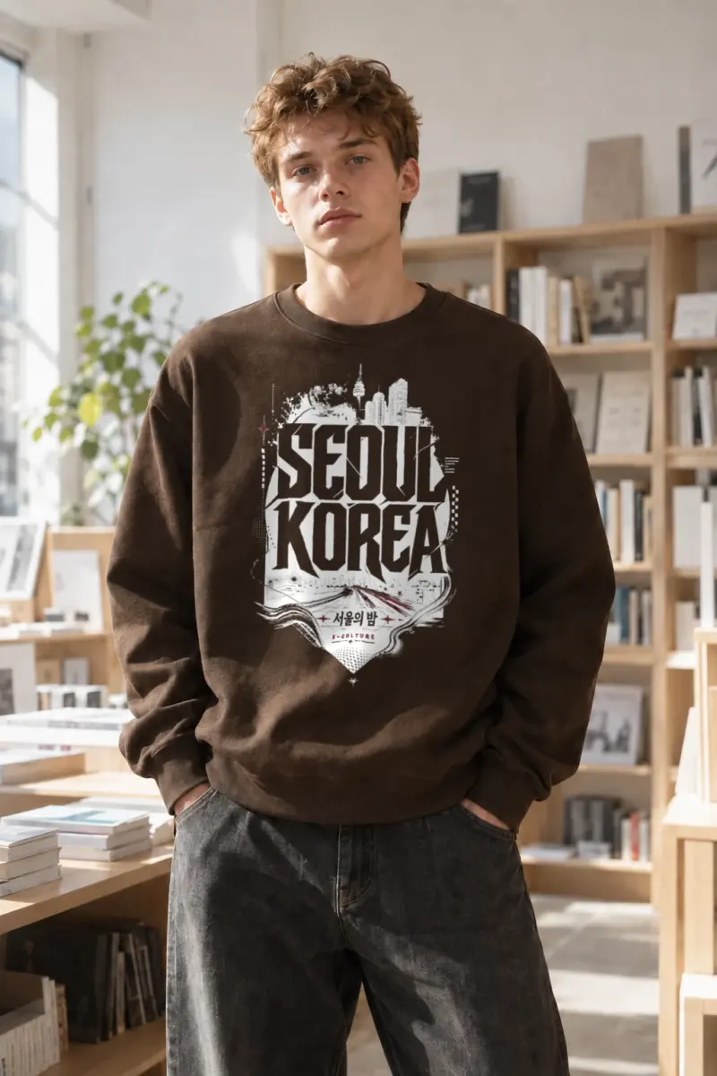"K-Culture Phoenix" Heavy Blend Unisex Crewneck Sweatshirt | Gildan 18000