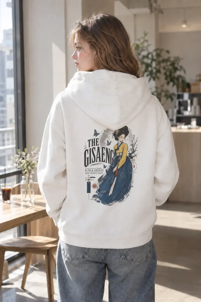 "K-Folk Archive" Heavy Blend Unisex Pullover Hoodie | Gildan 18500