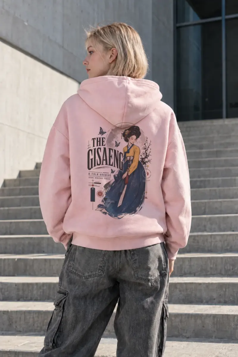 "K-Folk Archive" Heavy Blend Unisex Pullover Hoodie | Gildan 18500