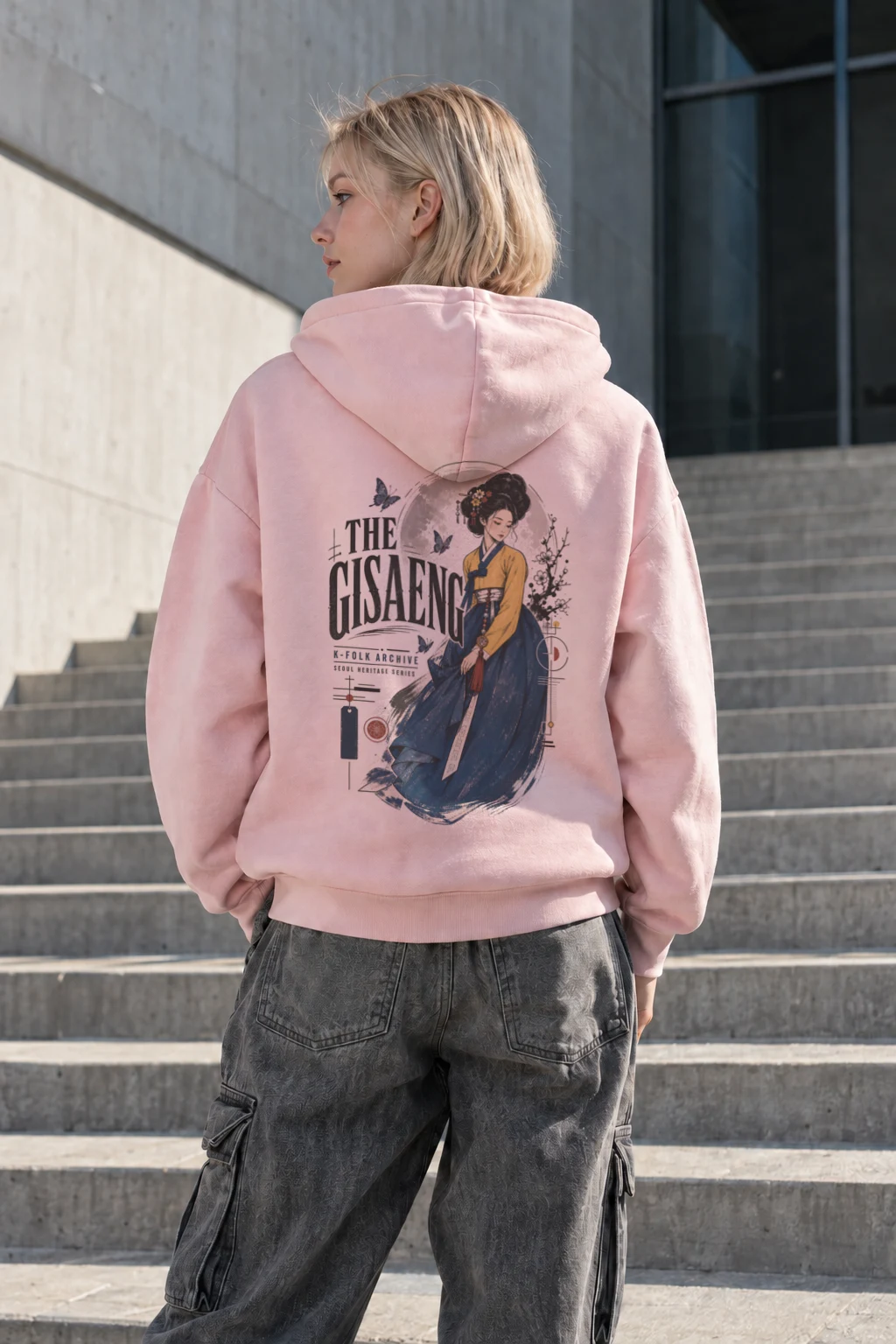"K-Folk Archive" Heavy Blend Unisex Pullover Hoodie | Gildan 18500