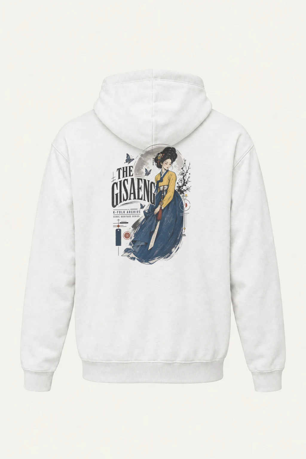 "K-Folk Archive" Heavy Blend Unisex Pullover Hoodie | Gildan 18500
